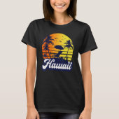 Hawaii Hawaiian Sunset Beach Retro T-Shirt (Vorderseite)
