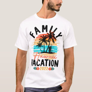 Hawaii Hawaiian Urlaub 2022 Retro Passende Familie T-Shirt
