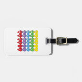 Hawaii Hearts Rainbow Gepäckanhänger (Vorderseite horizontal)