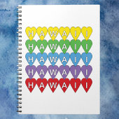 Hawaii Hearts Rainbow Notizblock