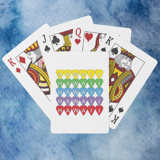 Hawaii Hearts Rainbow Spielkarten