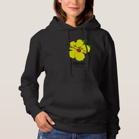 Hawaii Hibiscus Flower Hoodie (Vorderseite)