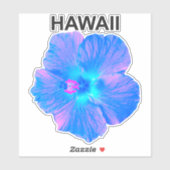 Hawaii-Hibiskus Aufkleber (Blatt)