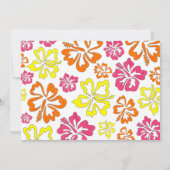 Hawaii Hibiskus Blume Birthday Beach Party Luau Einladung (Rückseite)