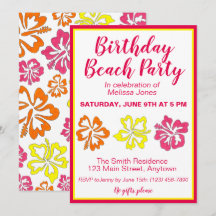 Hawaii Hibiskus Blume Birthday Beach Party Luau