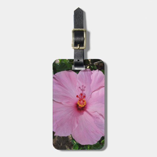 Hawaii Hibiskus Blume Gepäckanhänger (Vorderseite vertikal)