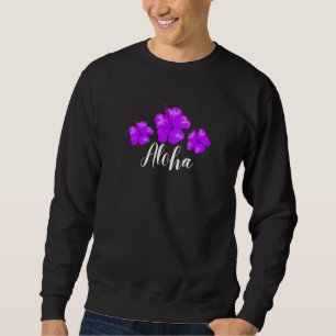 Hawaii Hibiskus Blume Hawaiian Surfer Style Vinta Sweatshirt