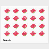 Hawaii Hibiskus Blume Herz-Aufkleber (Blatt)