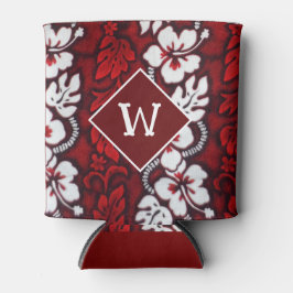 Hawaii Hibiskus Blume Luau Party Monogram Dosenkühler