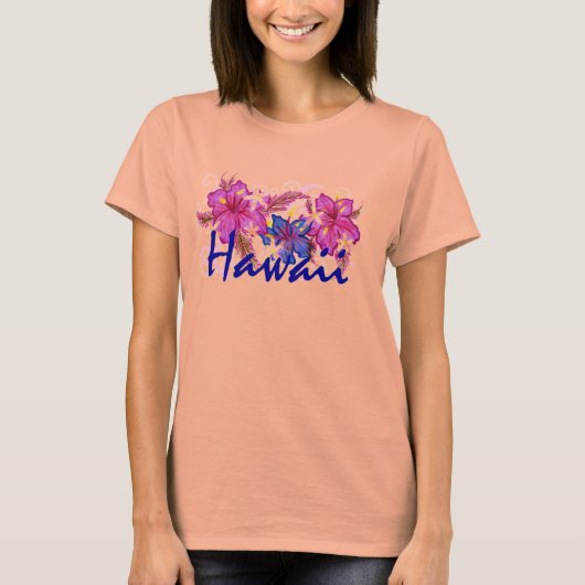Hawaii Hibiskus Blume Shirt (Vorderseite)
