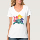 Hawaii-Hibiskus-Blume T-Shirt (Vorderseite)