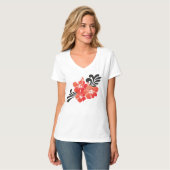 Hawaii Hibiskus Blume T-Shirt (Vorderseite Vollansicht)