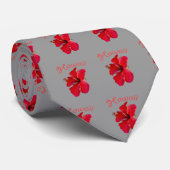 Hawaii-Hibiskus-Blumen Krawatte (Gerollt)