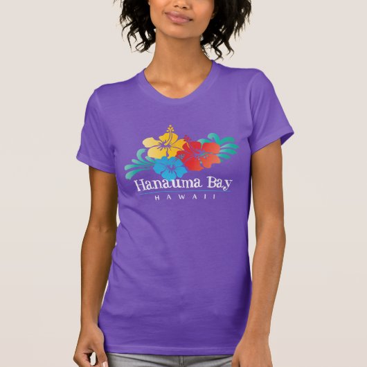 Hawaii-Hibiskus-Blumen T-Shirt (Vorderseite)