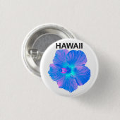 Hawaii-Hibiskus Button (Vorne & Hinten)