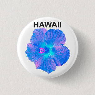 Hawaii-Hibiskus Button