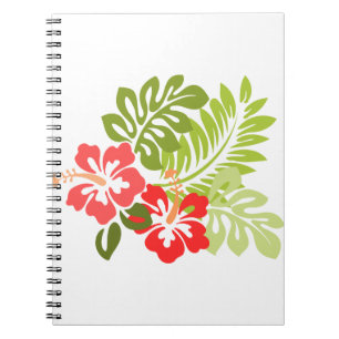 Hawaii Hibiskus Flora Blume Blüten Notizblock