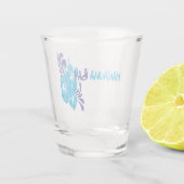 Hawaii Hibiskus Shot glass Schnapsglas (Rückseite)