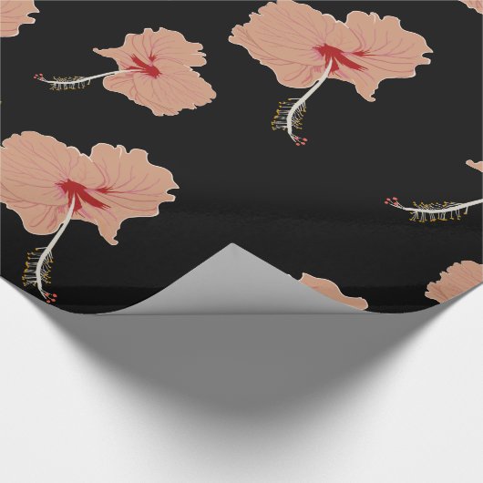 Hawaii Hibsicsus Blume Geschenkpapier (Ecke)