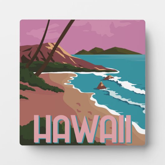Hawaii Hintergrund Fotoplatte (Vorderseite)