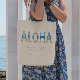 Hawaii Hochzeit in Urlaubsort Begrüßungsbeutel für Tragetasche