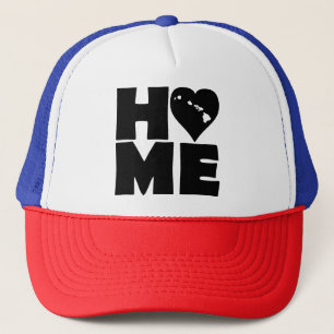 Hawaii Home Heart State Ball Cap Truckerhut Truckerkappe
