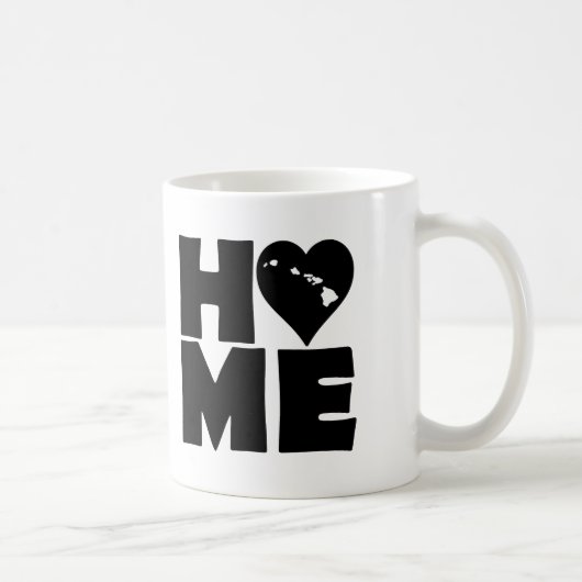 Hawaii Home Heart State Mug oder Travel Mug Kaffeetasse (Rechts)