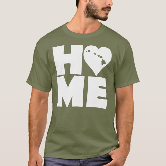 Hawaii Home Heart State Tees T-Shirt (Vorderseite)
