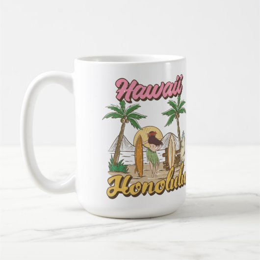 Hawaii Honolulu Kaffeetasse (Links)