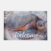 Hawaii Honu Sea Turtle Foto Begrüßungsschrift Bold