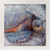 Hawaii Honu Sea Turtle Foto Stilvoll farbenfroh Puzzle (Vertikal)