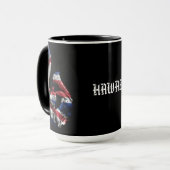 Hawaii Honu Tribal Hook HIFlag Tasse (Vorderseite Links)