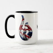 Hawaii Honu Tribal Hook HIFlag Tasse (Links)