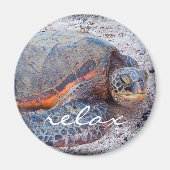 Hawaii honu tropische Meeresschildkröte Foto Relax Magnet (Vorne)