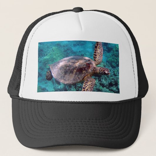 Hawaii Honu Turtle Cap Truckerkappe (Vorderseite)