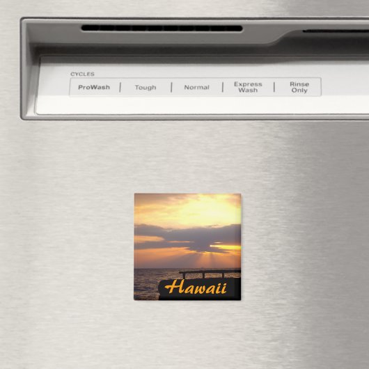 Hawaii Horizon Sunset Magnet (In Situ (Geschirrspüler))