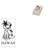 HAWAII HULA DANCER REISE Gummi Briefmarke Gummistempel (Stempel)