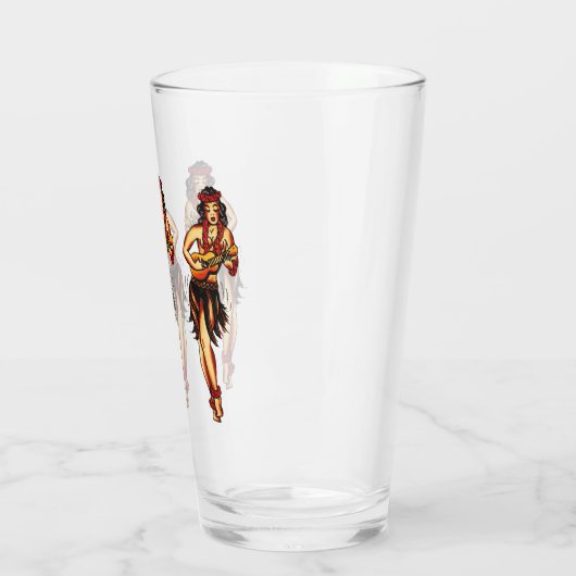Hawaii Hula - Pint Glass Glas (Links)