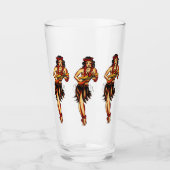 Hawaii Hula - Pint Glass Glas (Vorderseite)