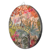 Hawaii Hula Travel Blume Vintag Dartscheibe (Vorderseite rechts)