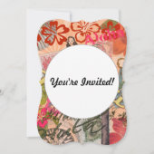 Hawaii Hula Travel Blume Vintag Einladung (Vorderseite)