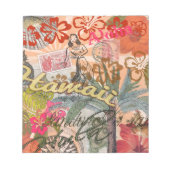 Hawaii Hula Travel Blume Vintag Notizblock (Vorderseite)