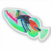 Hawaii Humu Humu Fisch unter dem Meeresaufkleber Aufkleber (Vorderseite)