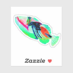 Hawaii Humu Humu Fisch unter dem Meeresaufkleber Aufkleber
