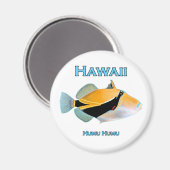 Hawaii Humu Humu Fish Magnet (Vorderseite/Rückseite)