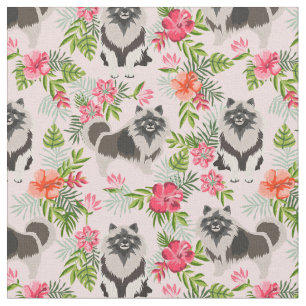 Hawaii-Hund-Hawaii-Blütenrosa Stoff