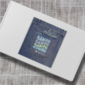 Hawaii Hund in Jean Pocket Classic Square Sticker