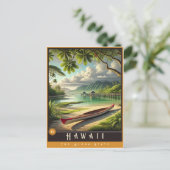 Hawaii | Hyper-Realistisches Staat Postkarte (Stehend Vorderseite)