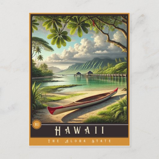 Hawaii | Hyper-Realistisches Staat Postkarte (Vorderseite)
