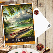 Hawaii | Hyper-Realistisches Staat Postkarte